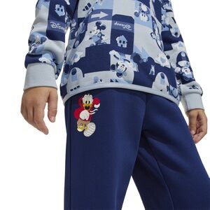 Disney colab with Adidas Blue Graphic Mickey & Donald Jogger Set
